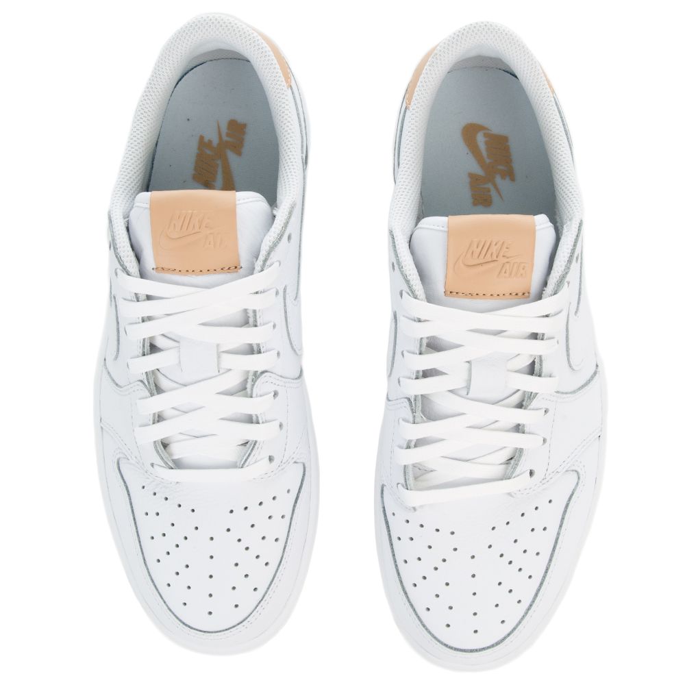 air jordan 1 retro low og prm blanche vachetta tan