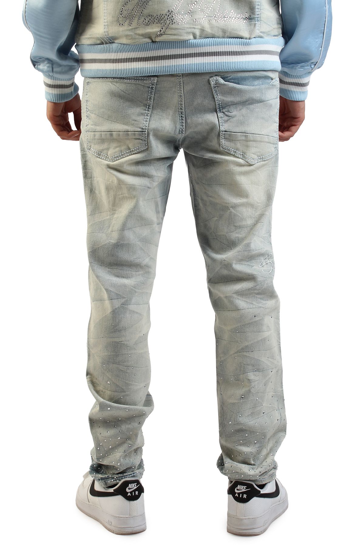 SMOKE RISE Brant Jacquard Jean JP26S445SK-IND - Shiekh