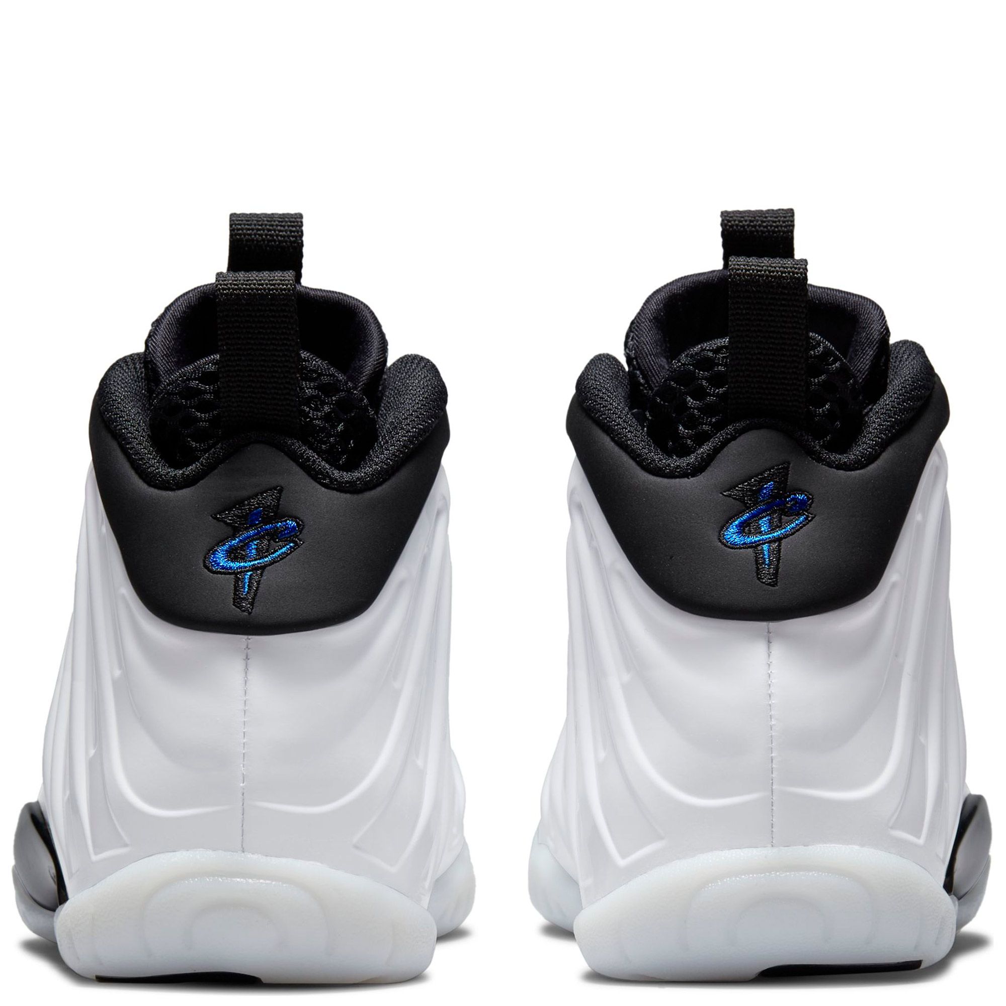 nike little posite one black game royal white