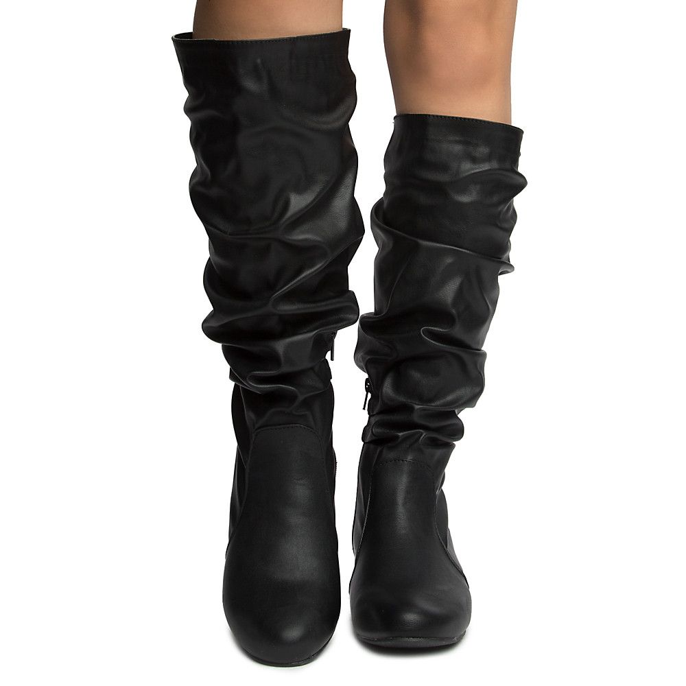 Women's Iona Low Heel Boots BLACK