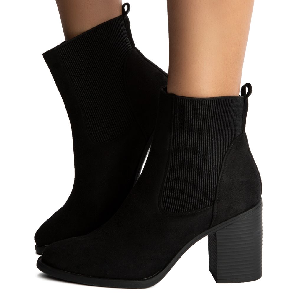 basic black booties