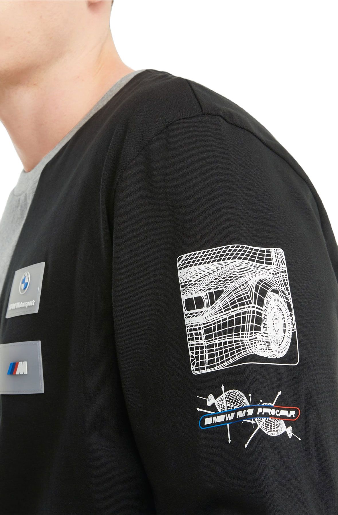 Puma - Camiseta Bmw Motorsport Logo 533398 Heather Grey - Ryses