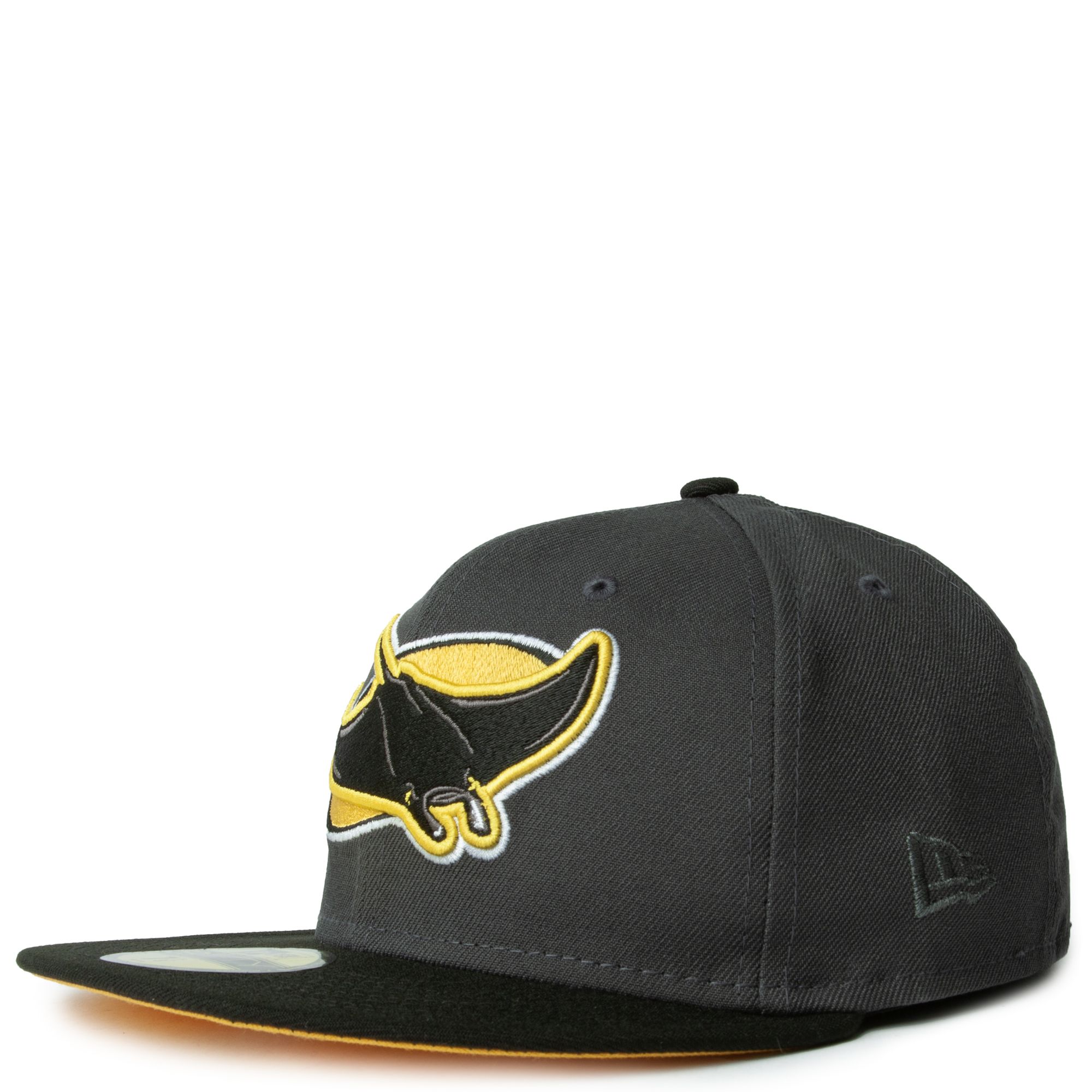 New Era Caps Tampa Bay Rays Black Gray 59FIFTY Fitted Hat Black/Gray