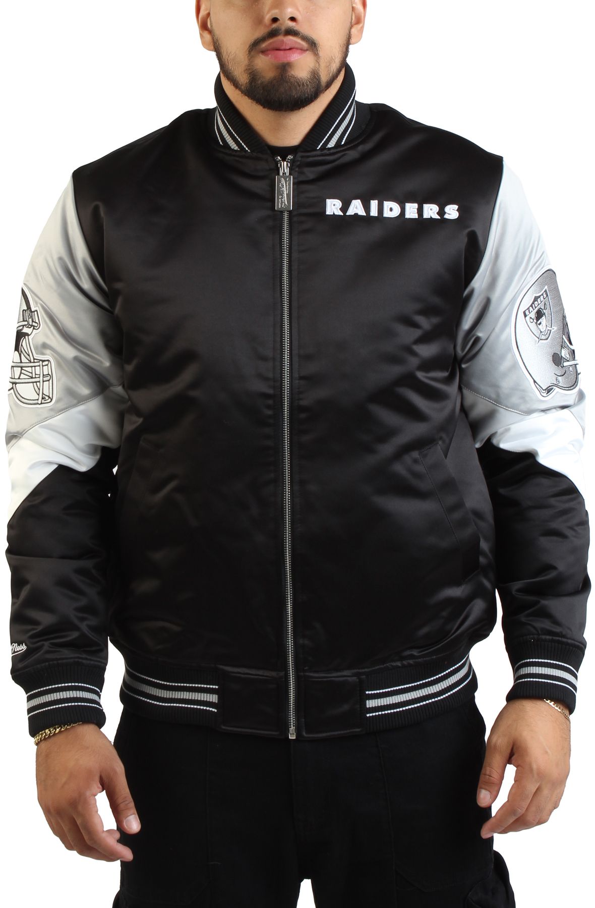 MITCHELL AND NESS NFL Las Vegas Raiders Throw It Back Jacket