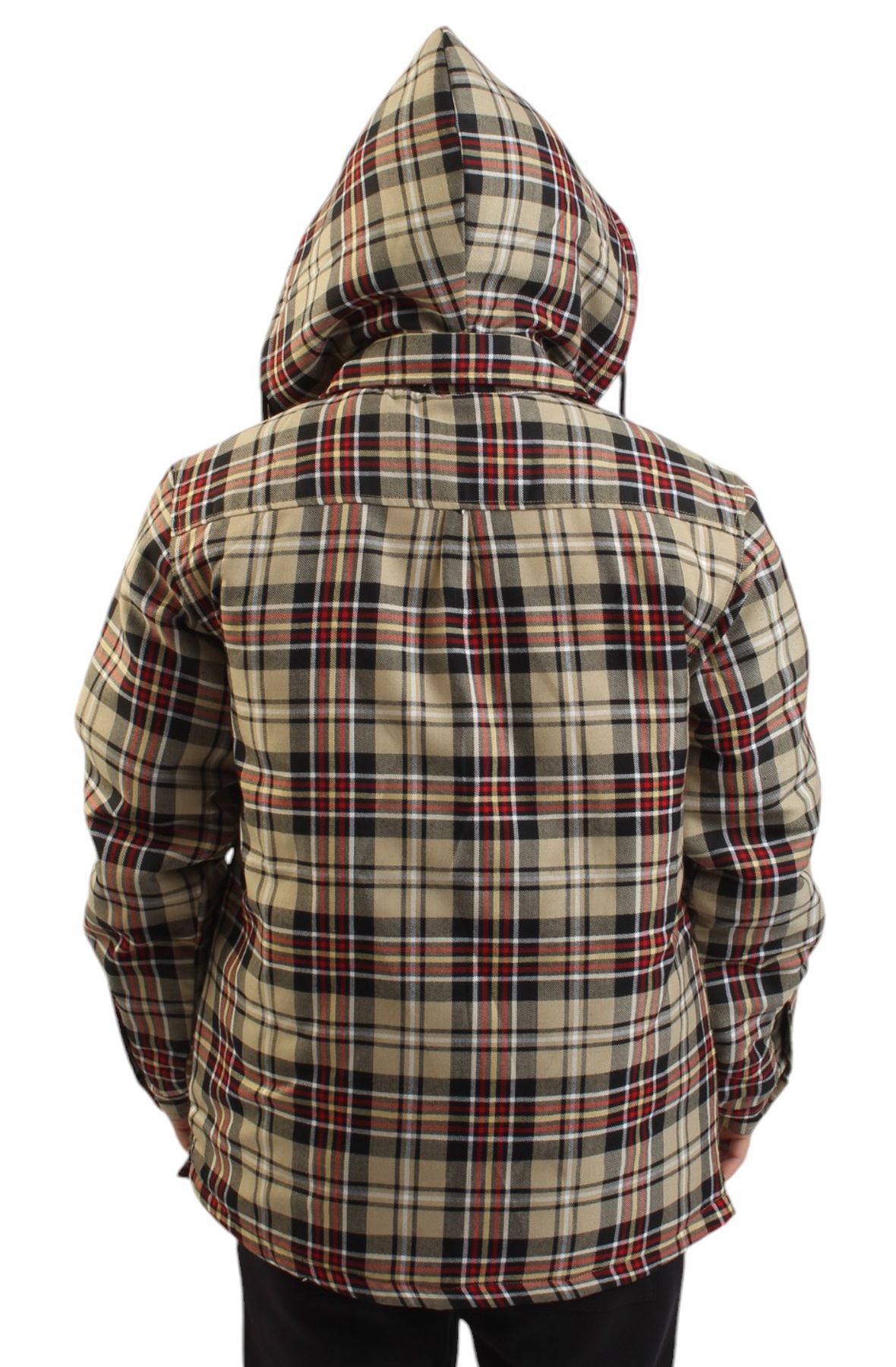 SHIEKH Ultra Heavyweight Hooded Flannel SHK-ATXHOODSHIRT-BEI - Shiekh