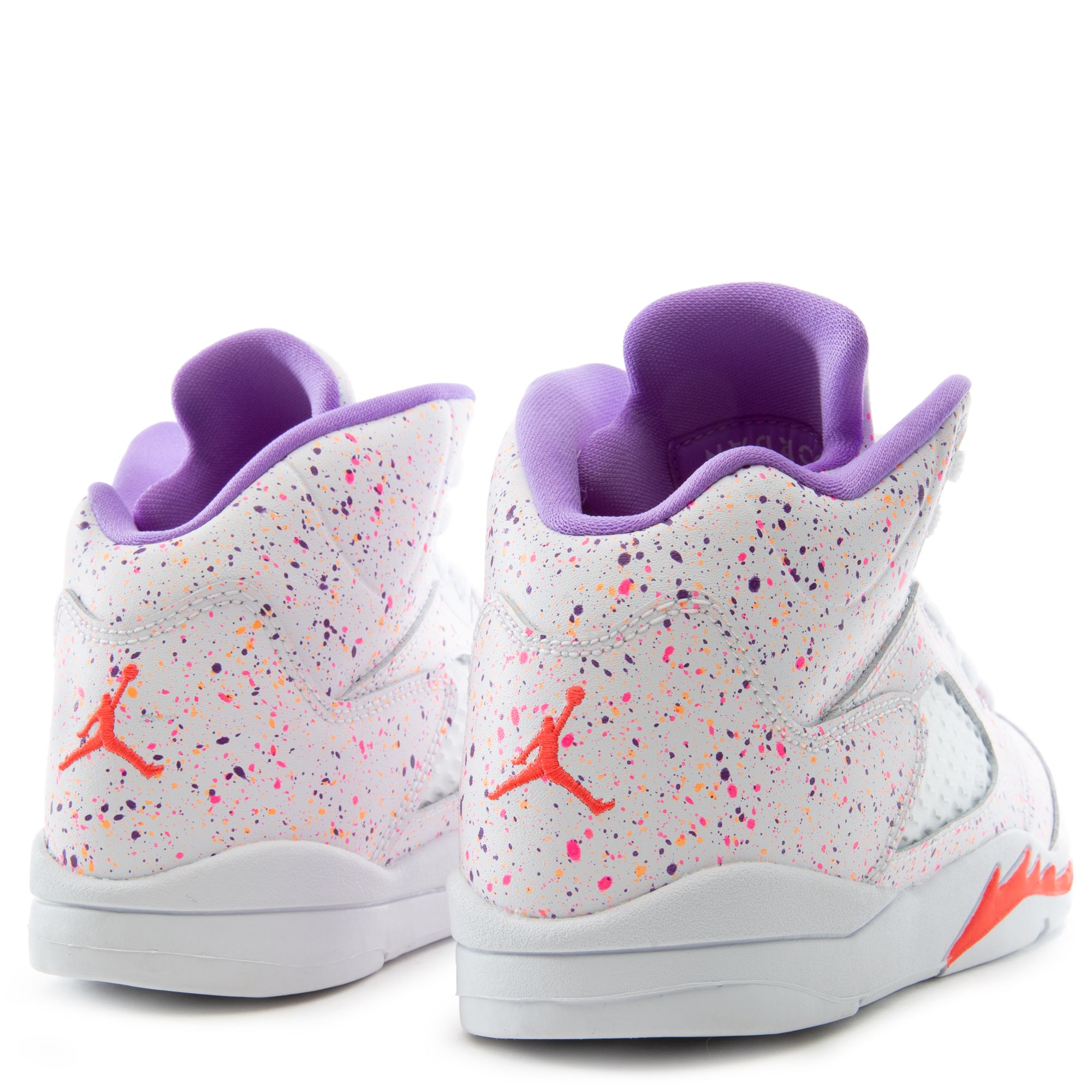 Air Jordan selling 5 “Easter” White/Laser Crimson-Voltage Purple SZ 12