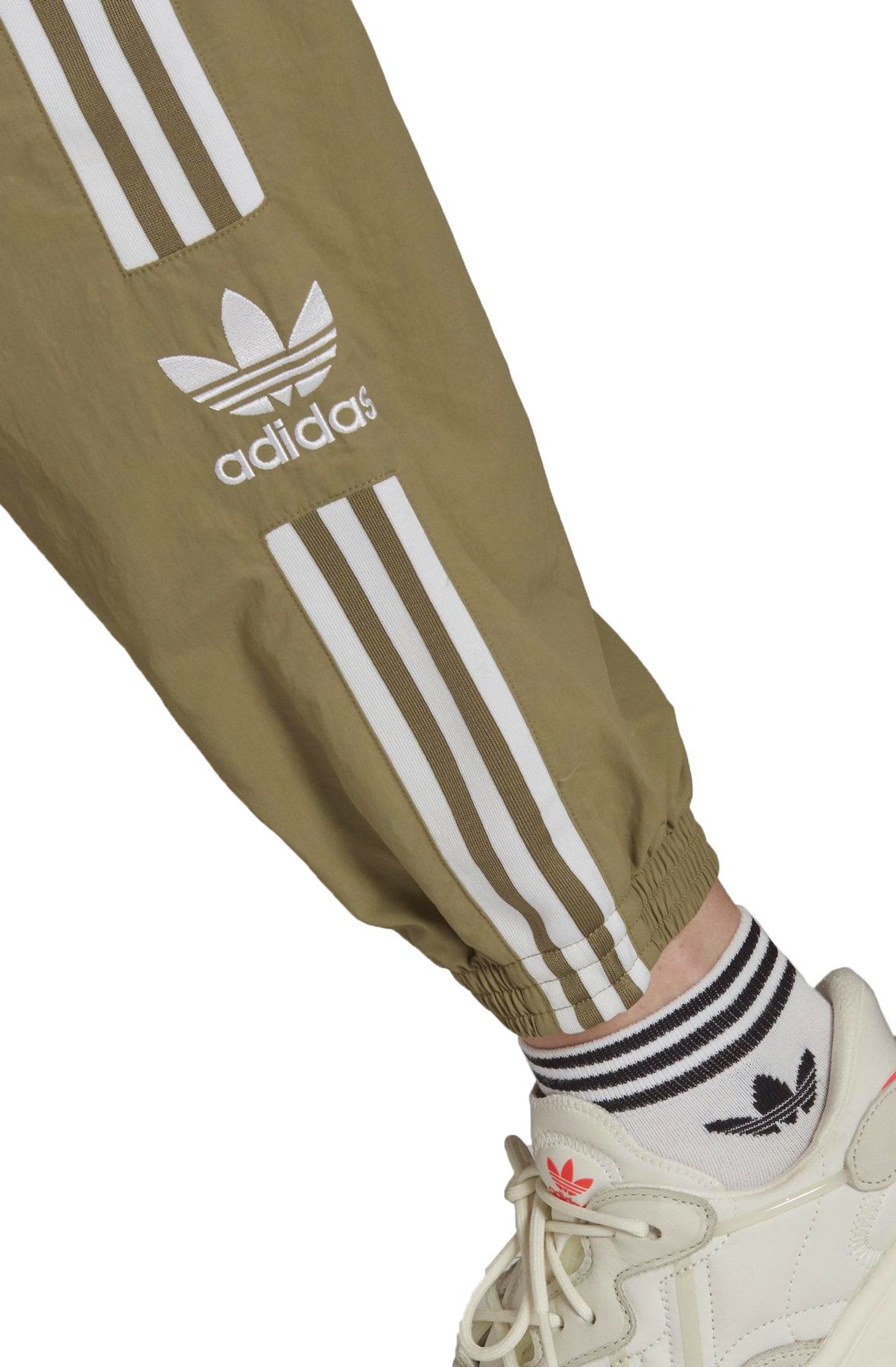 adidas Originals adicolor Locked Up logo leggings in khaki