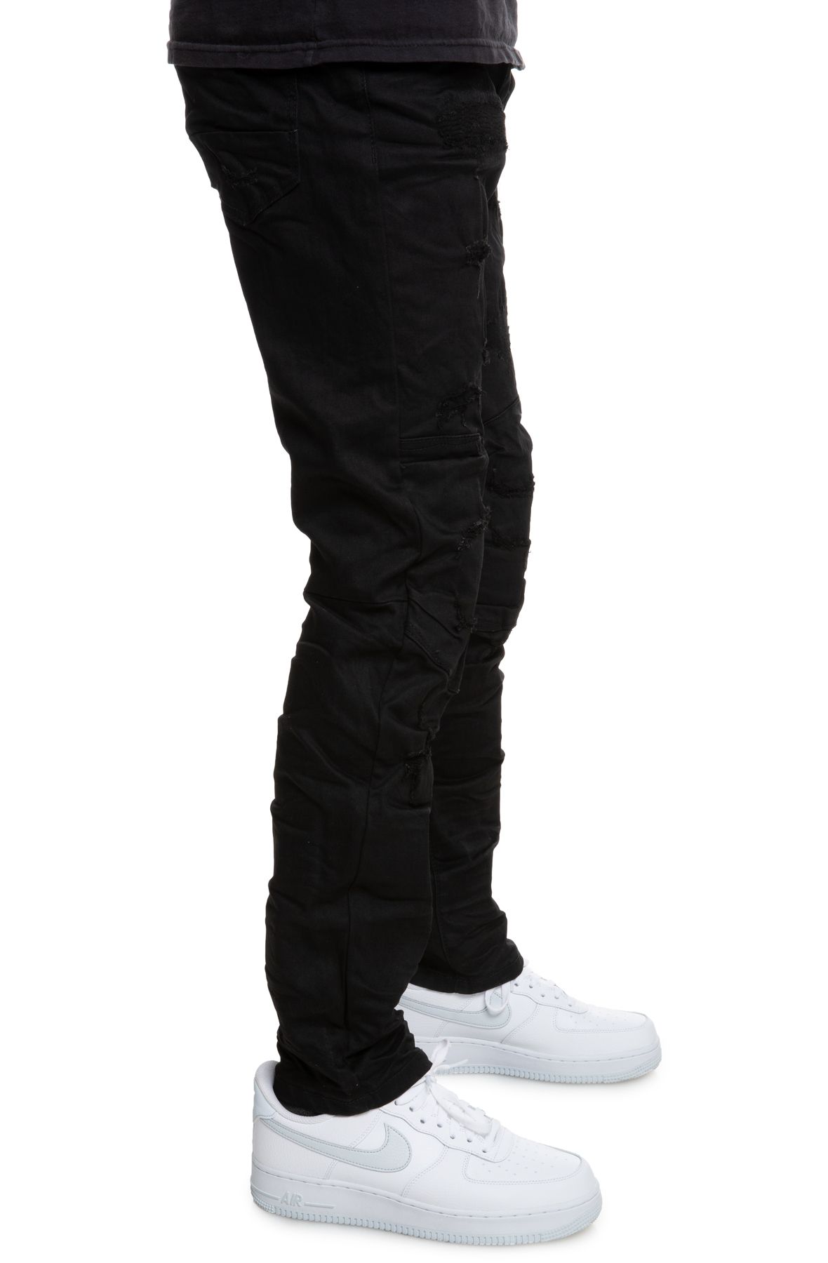 SMOKE RISE Miguel Knee Pad Jeans JP20132JETBK Shiekh