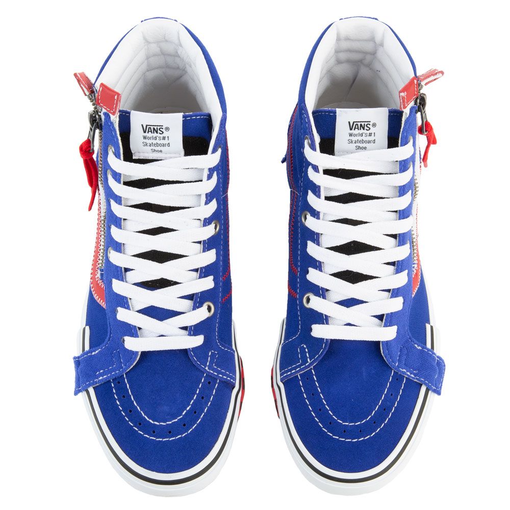 VANS SK8 Hi Reissue Cap Surf The Web Blue Red White hotsell Sneakers