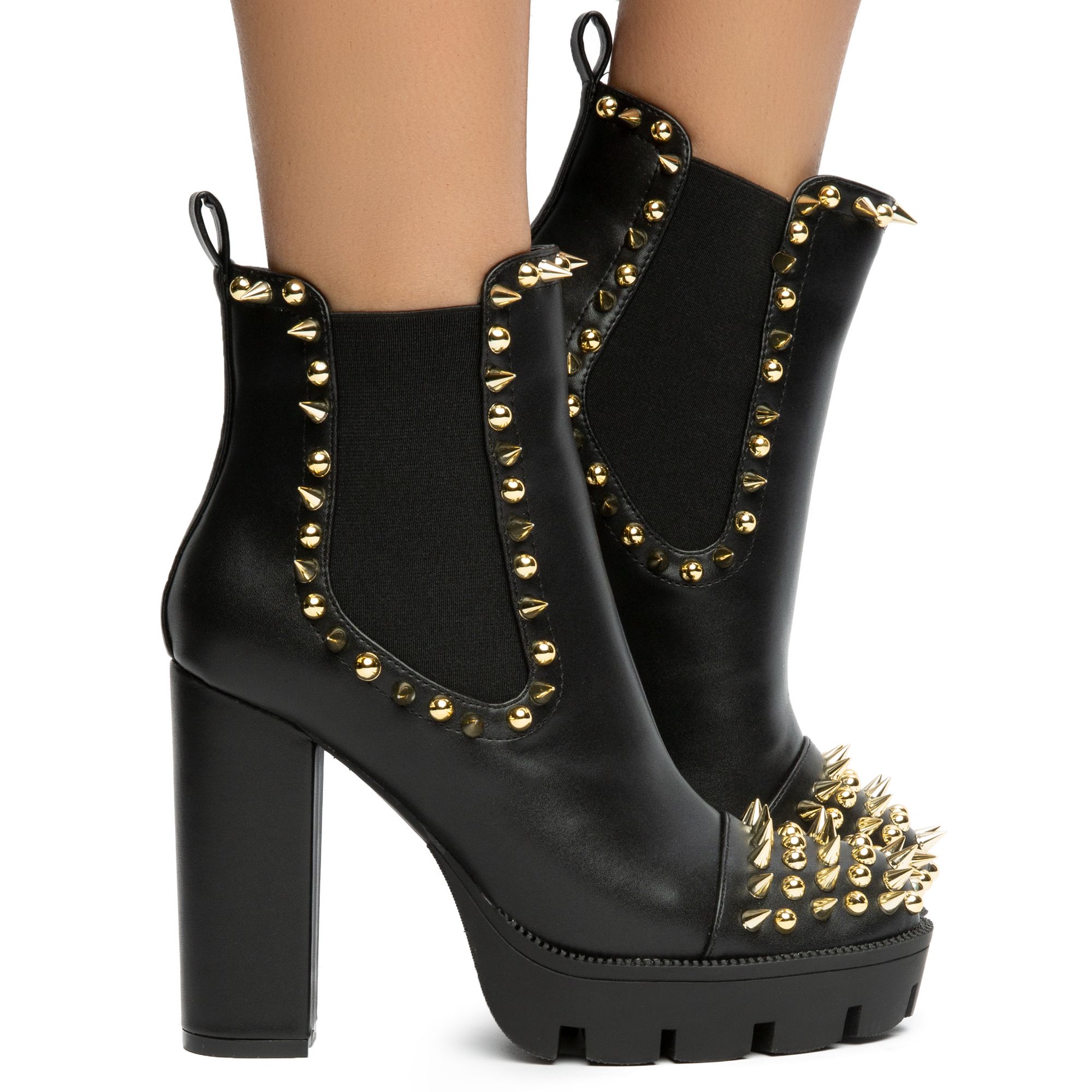 spiked booties