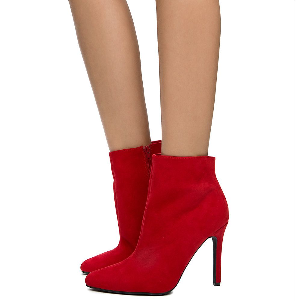 ladies red high heel shoes