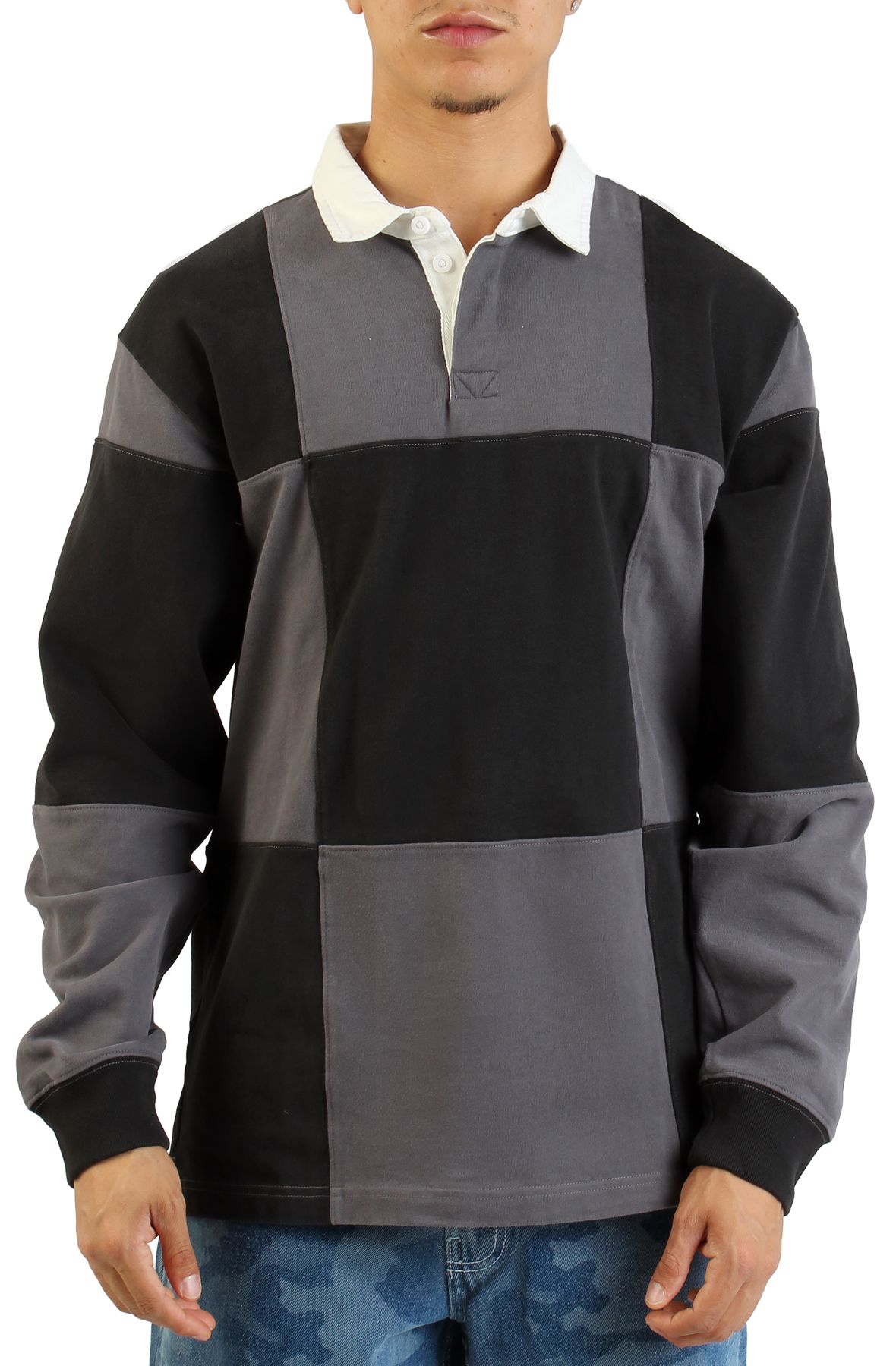 VANS Grant Checkerboard Rugby Knit VN000P8VBLK - Shiekh