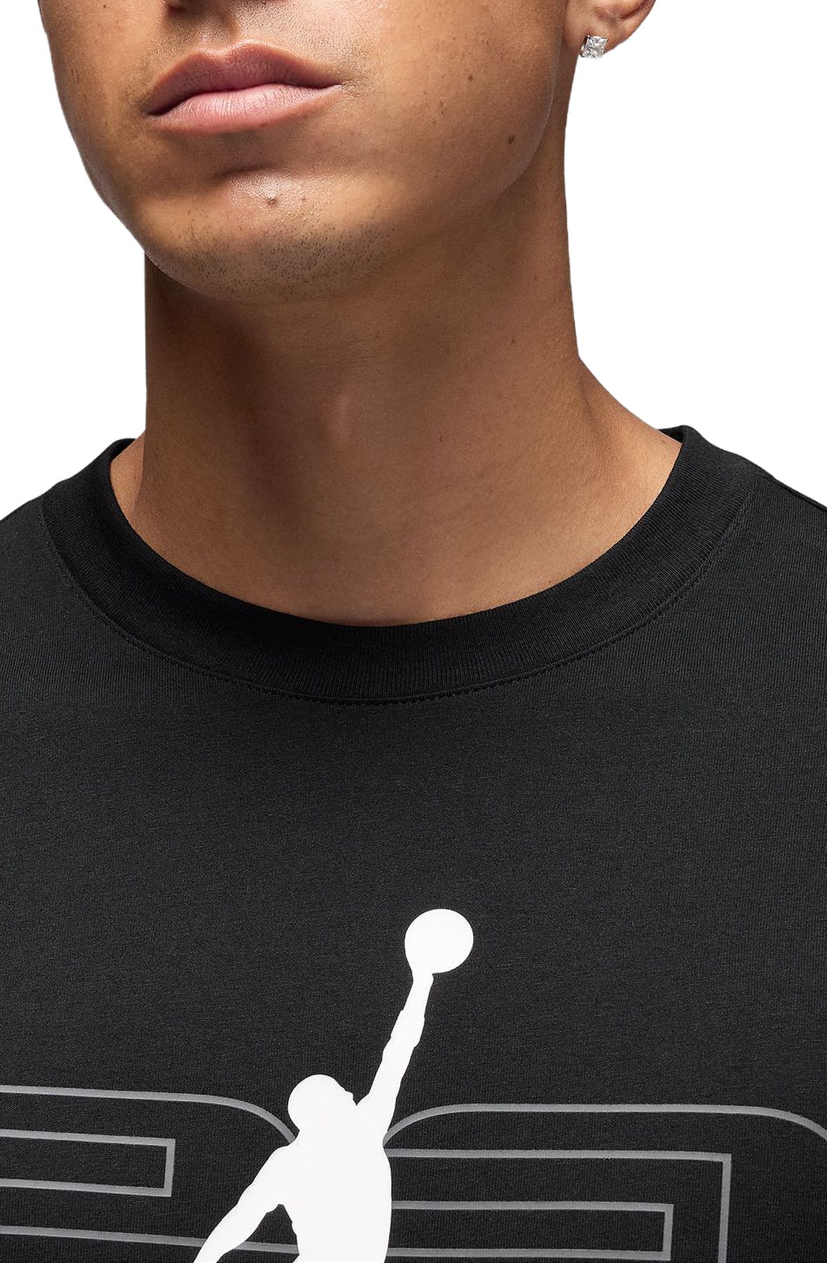 Jordan ブラック ポロシャツ Jordan Dri-FIT SPT Statement Graphic Short Sleeve Crew - Men's