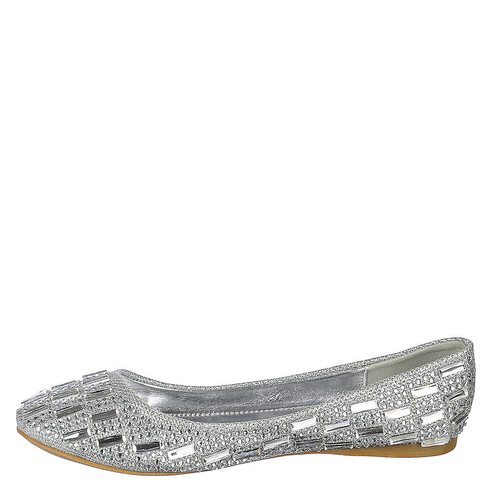 silver flat dress shoes