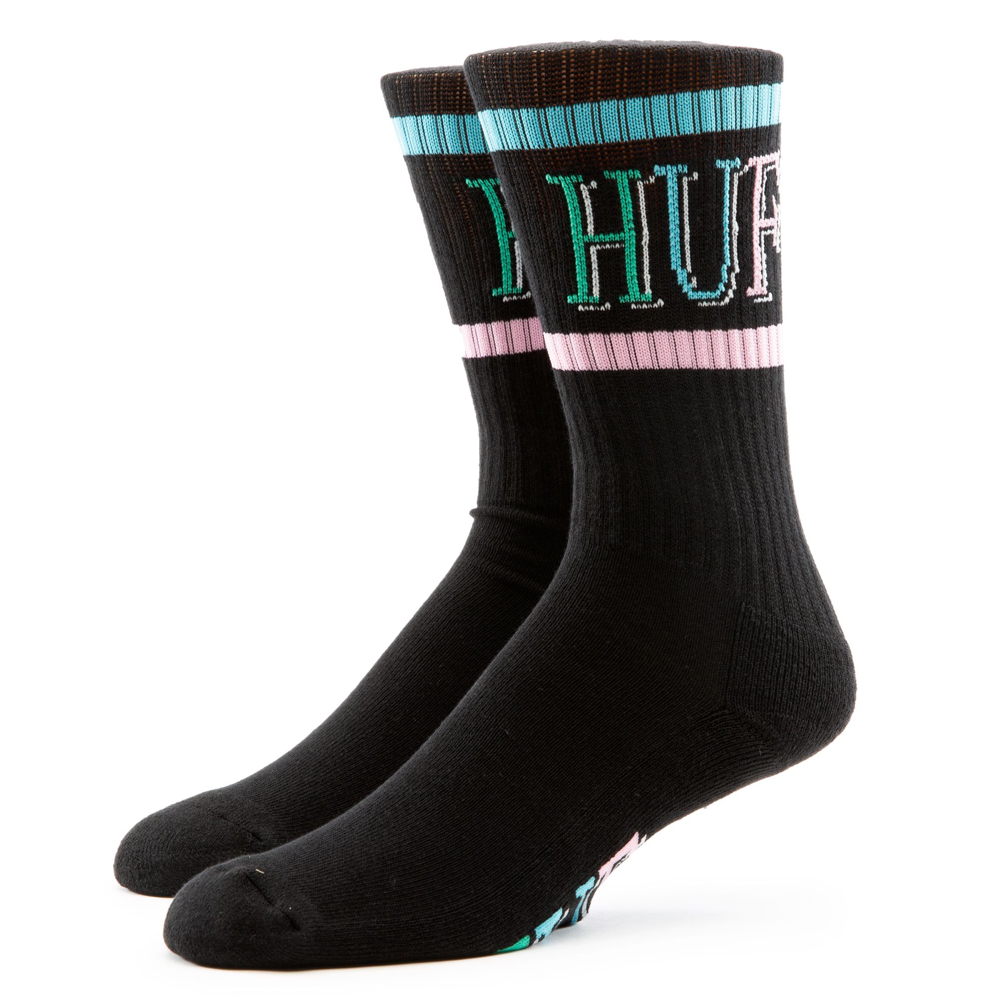 HUF 8 Bit Logo Socks SK00589-BLK - Shiekh