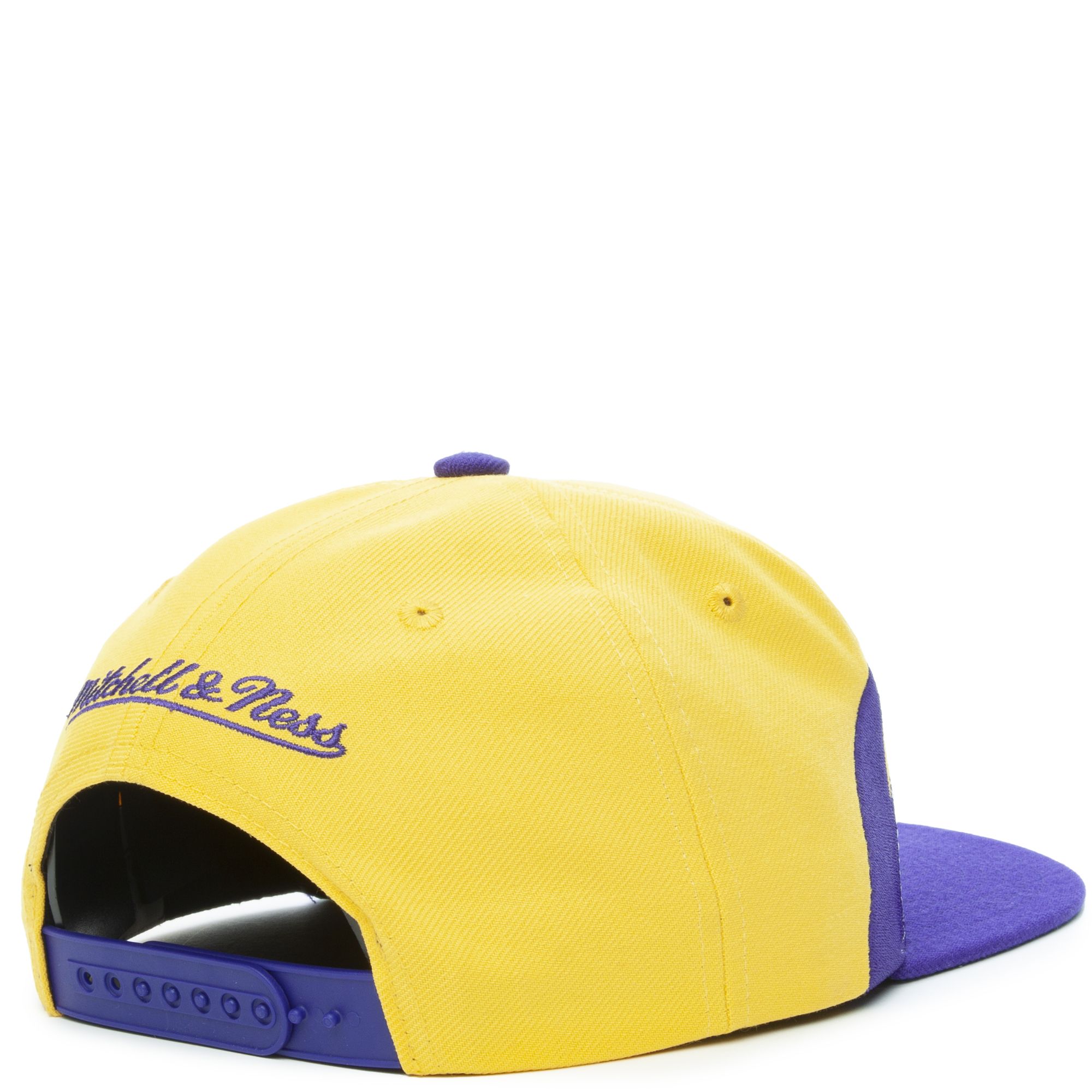 LOS ANGELES LAKERS SHARKTOOTH SNAPBACK HAT YELLOW / PURPLE  HHSS2978-LALYYPPPYWPR