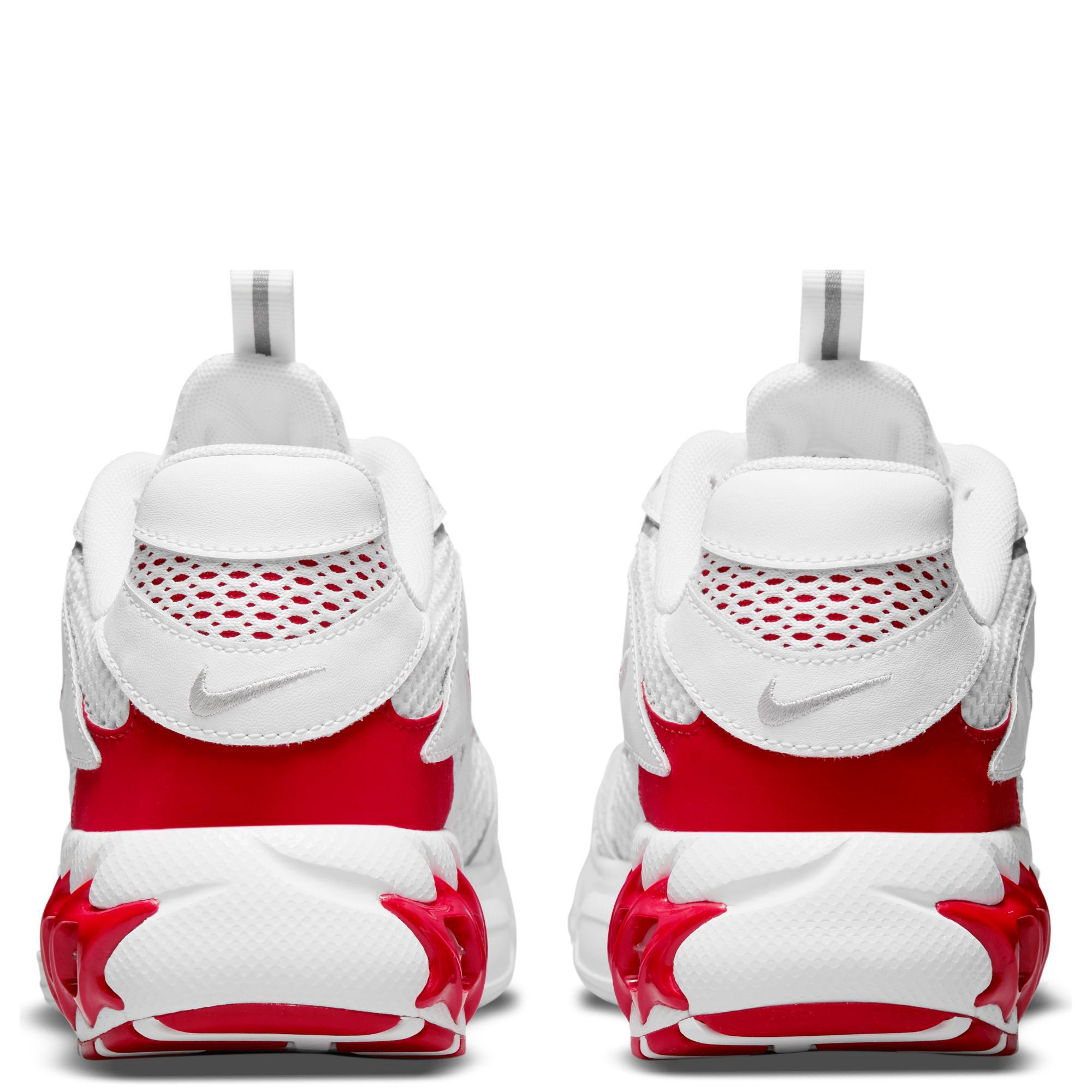 nike zoom air fire trainers in off white and red