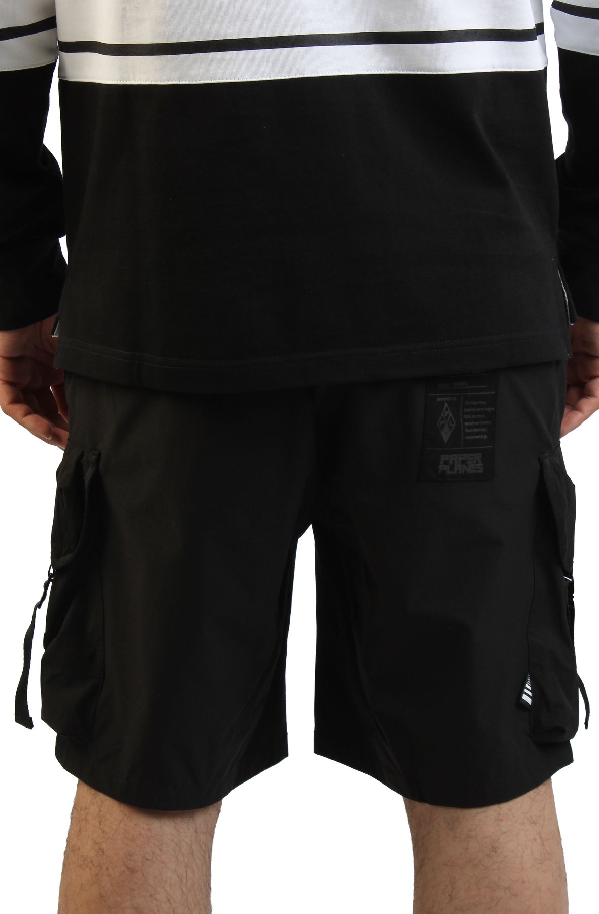 PAPER PLANES Planes Alice Pack Cargo Shorts 700077-BLK - Shiekh