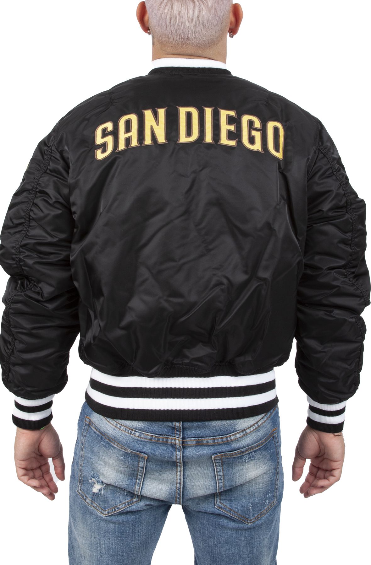 Mens Sd Pader San Diego Jacket  San Diego Padres Bomber Jacket