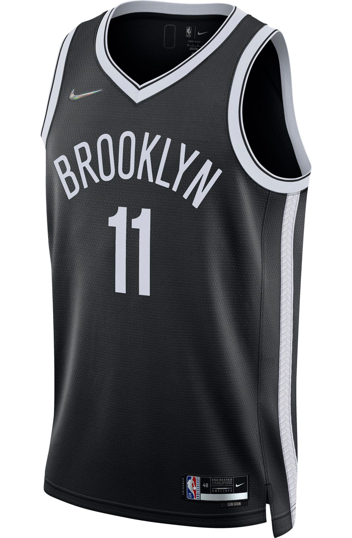 Nike NBA Brooklyn Nets Kyrie Irving Earned Edition Swingman Jersey Black Sz  2XL