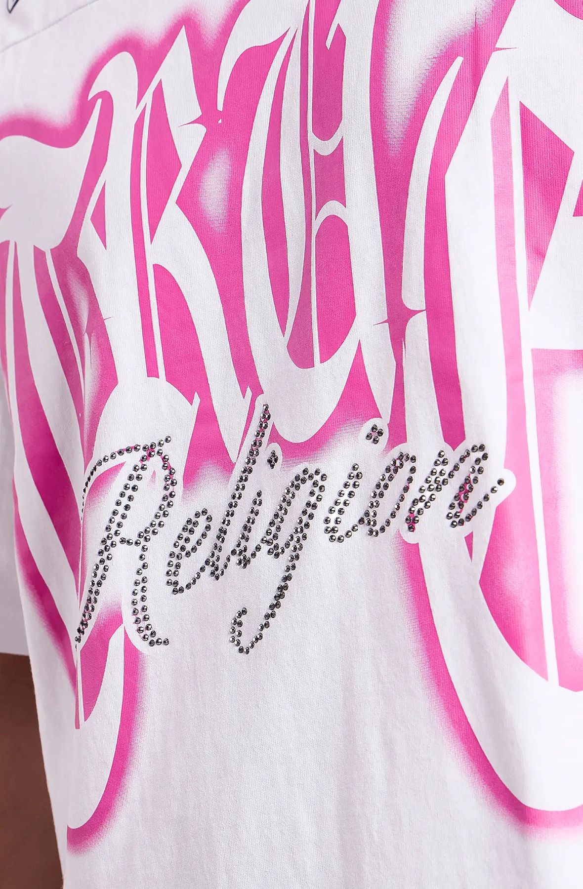TRUE RELIGION Crystal Logo T-Shirt 110306-1700 - Shiekh