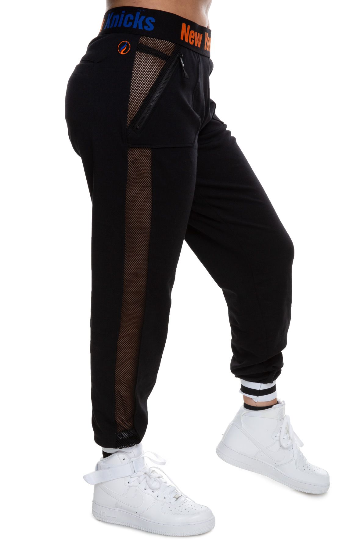 mesh panel joggers