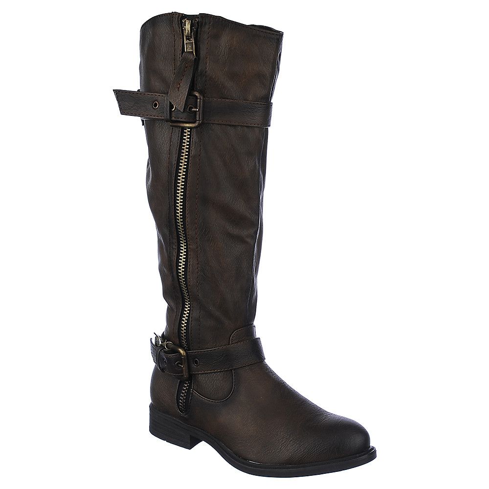 SHIEKH Knee-High Leather Boot Pita 18 PITA-18/BROWN - Shiekh