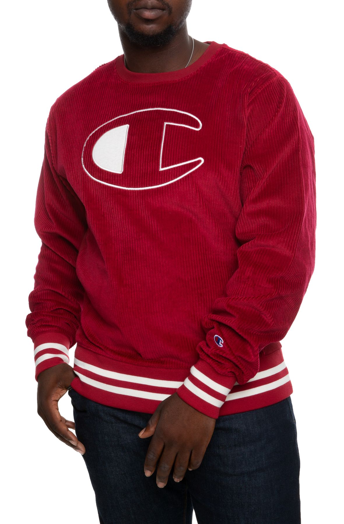 champion corduroy crew