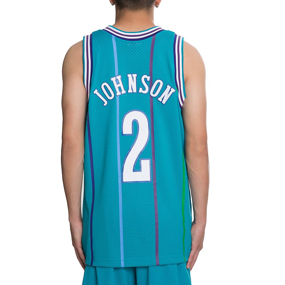 Maillot NBA Charlotte Hornets Larry Johnson MITCHELL & NESS