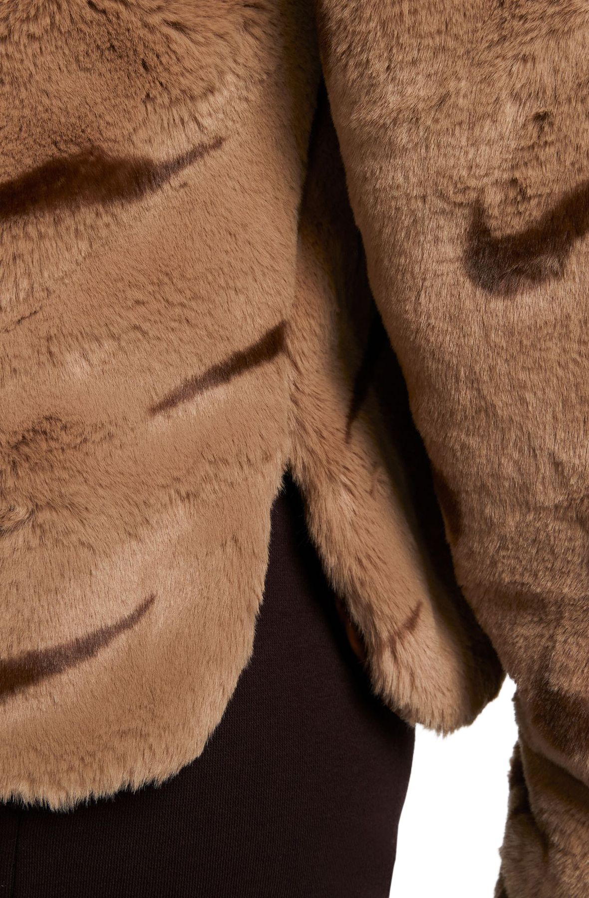 sportswear faux fur jacket