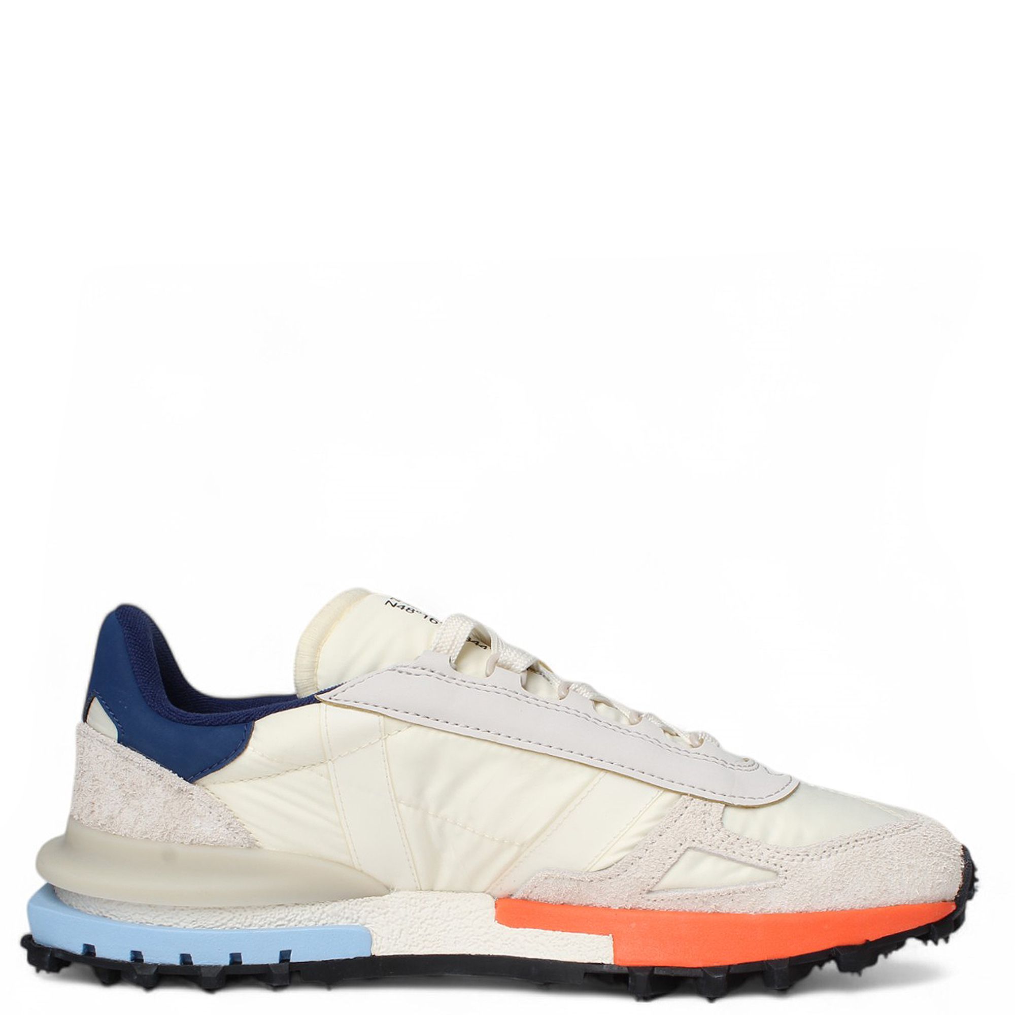Brand New Lacoste Men\'s Leather Off White Navy Sneakers Retails $110+ Lacoste Lineshot 223 3 SMA Men main image 2