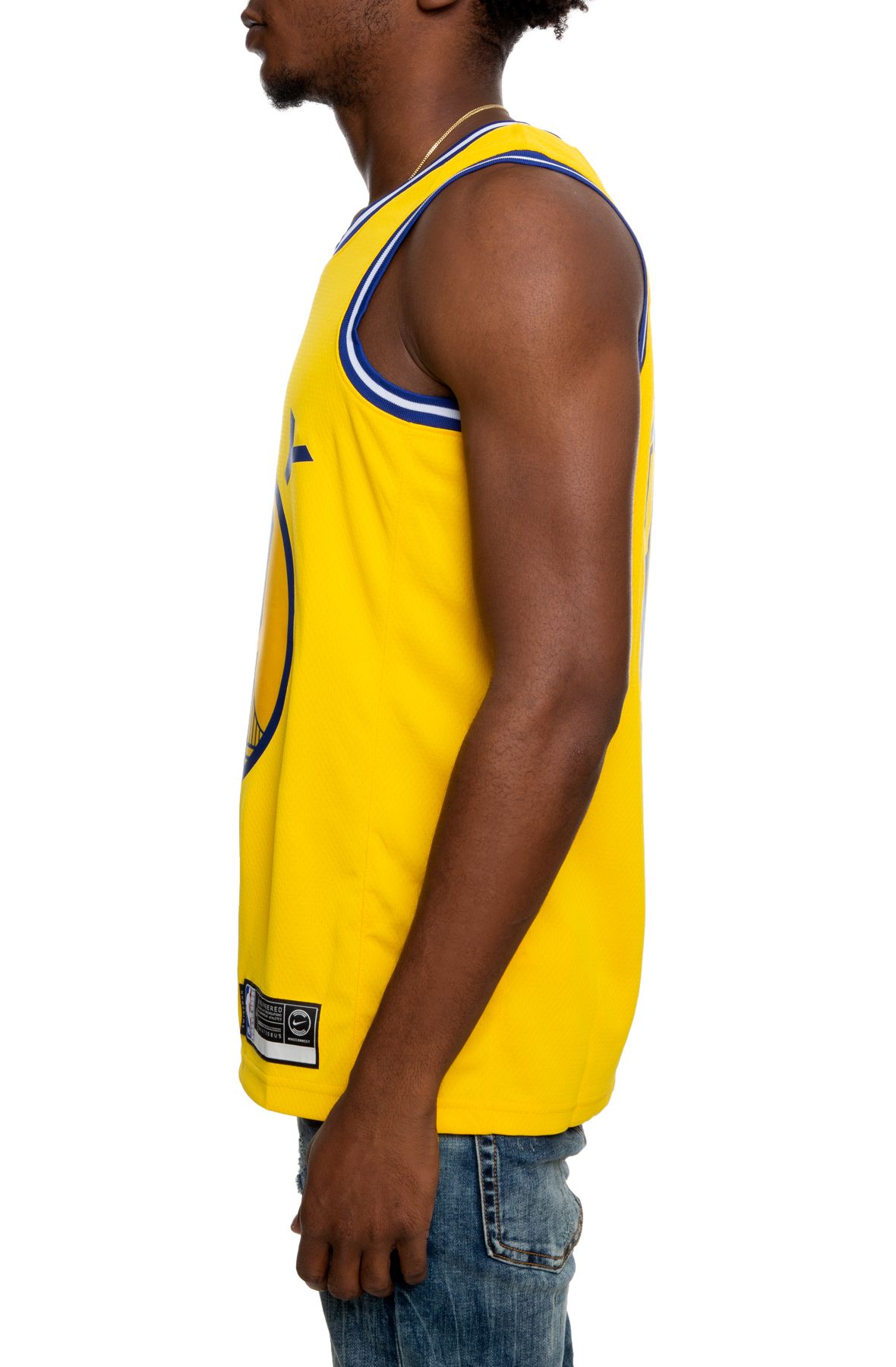 Nike Men's Golden State Warriors Stephen Curry #30 Blue Hardwood Classic  Dri-FIT Swingman Jersey