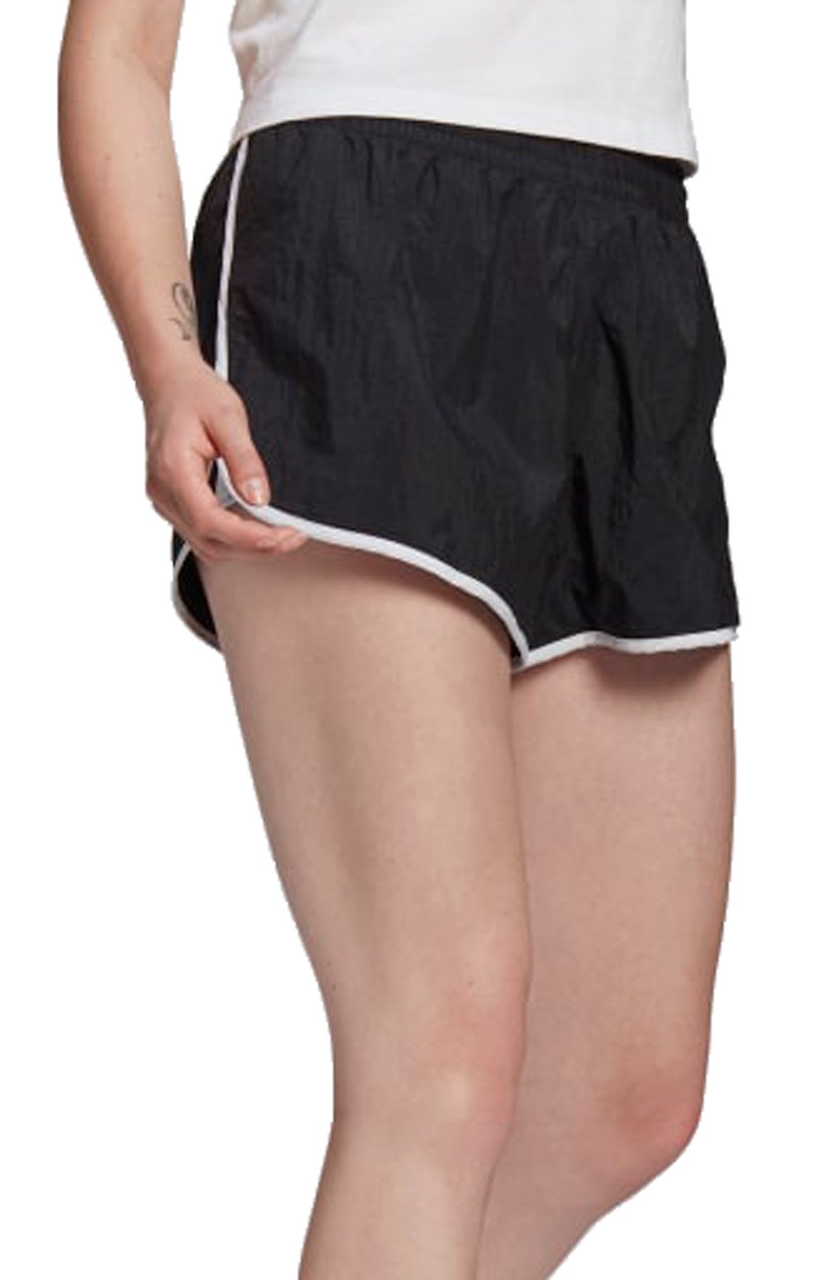 NEW Adidas Originals Women's 3-Stripe Shorts Athletic, Size Small, Black  GN2885