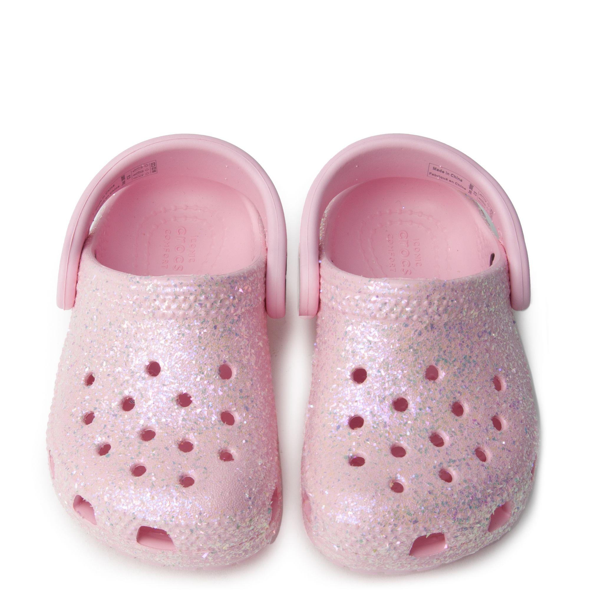 Crocs Classic Glitter Clog - Little Kid / Big Kid - Flamingo Pink