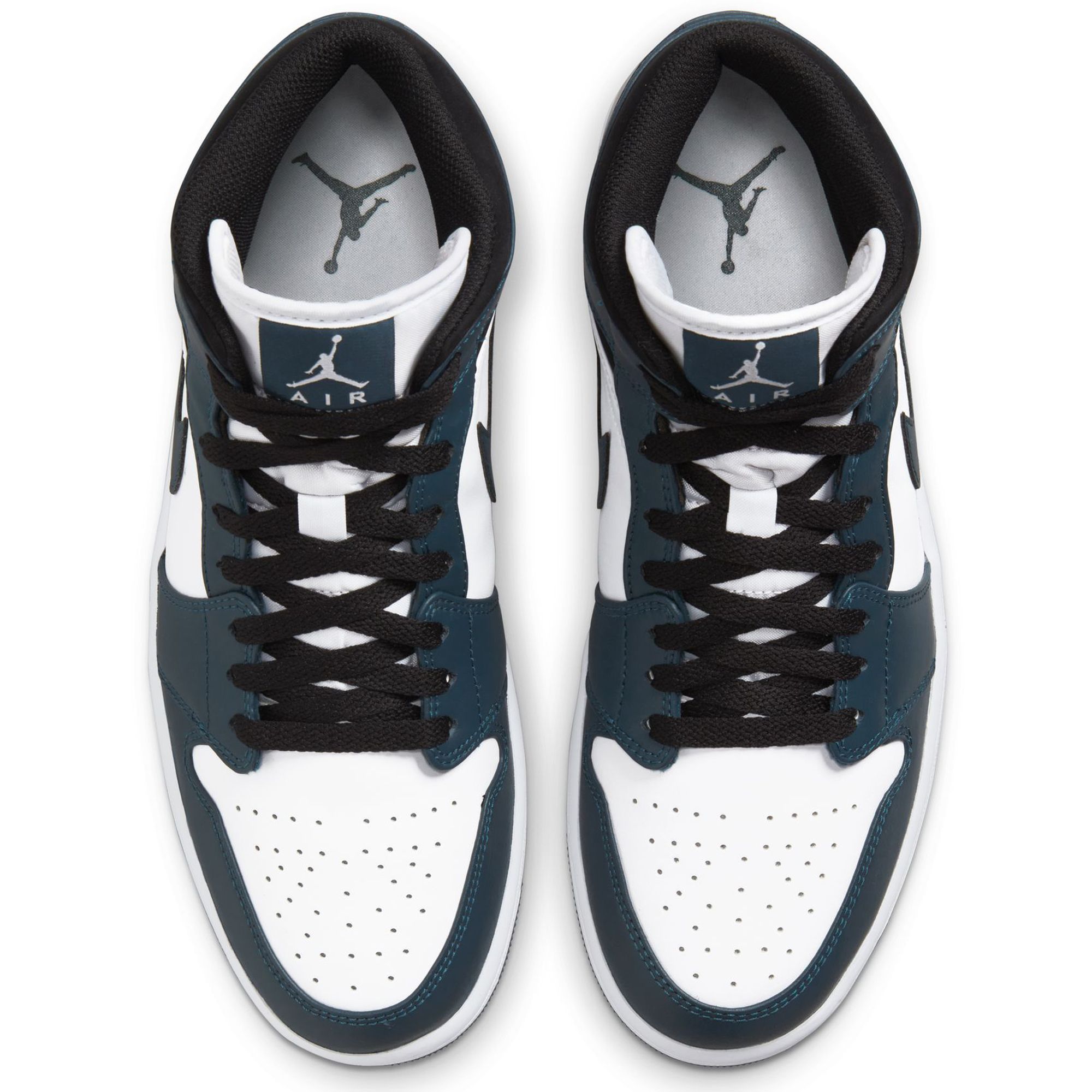 AIR JORDAN 1 Mid Size 11.5 Armory Navy Nike Sneakers 554724-411 Navy-White-Black Nike Air Jordan 1 Mid Armory Navy White Black Mens Size 11.5  main image 2