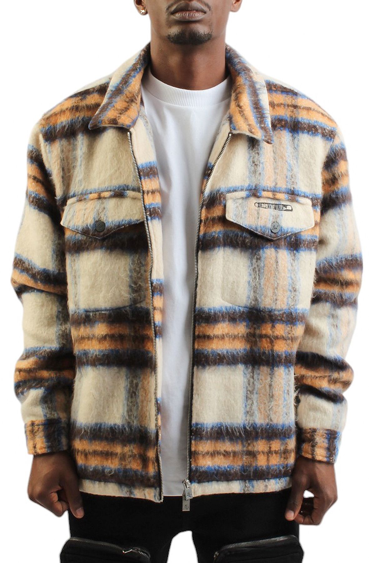 DIET STARTS MONDAY Mohair Zip Flannel DSM-HOL24-020 - Shiekh