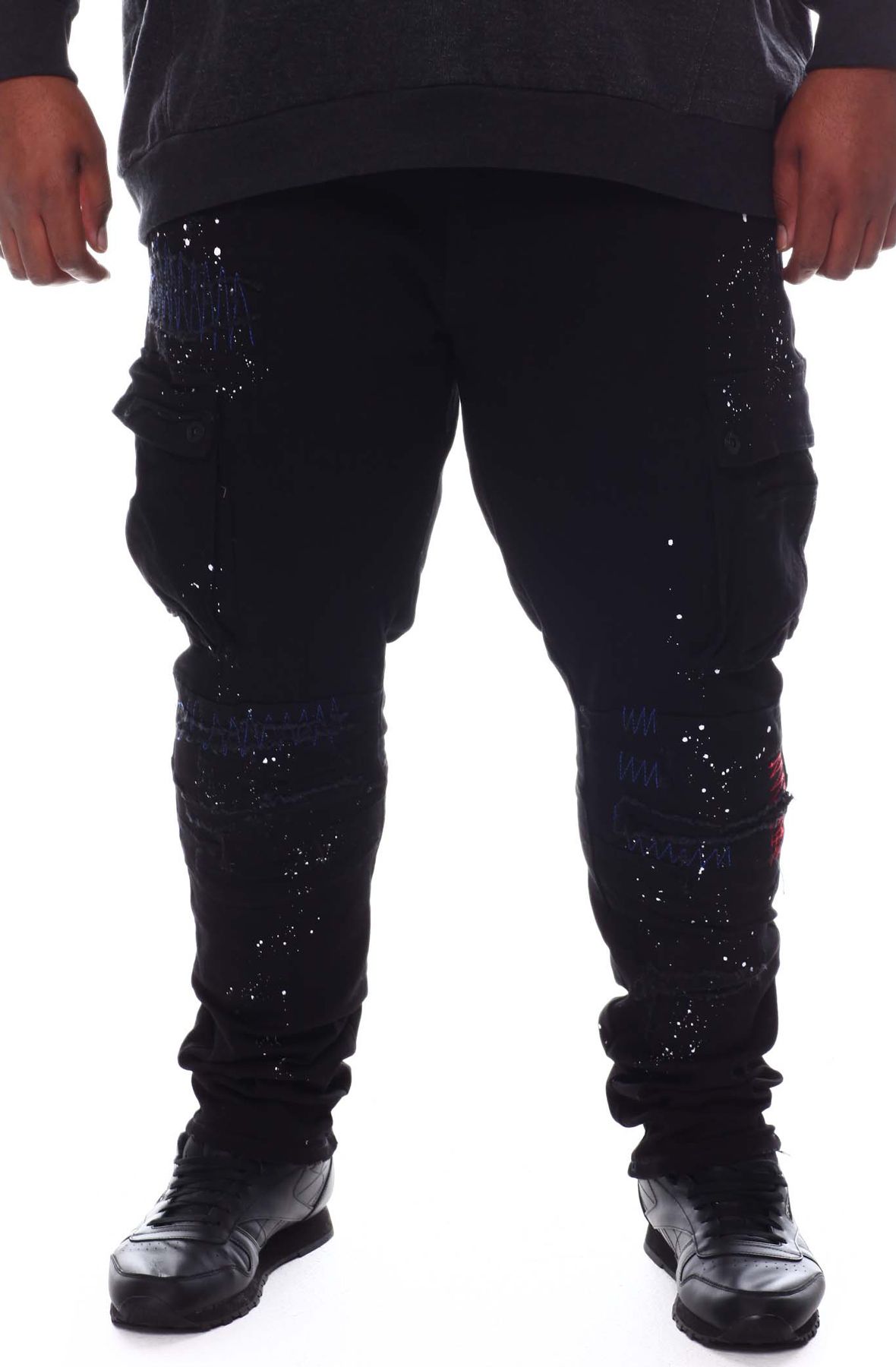 JET BLACK 3 SLIM FIT CARGO PANT