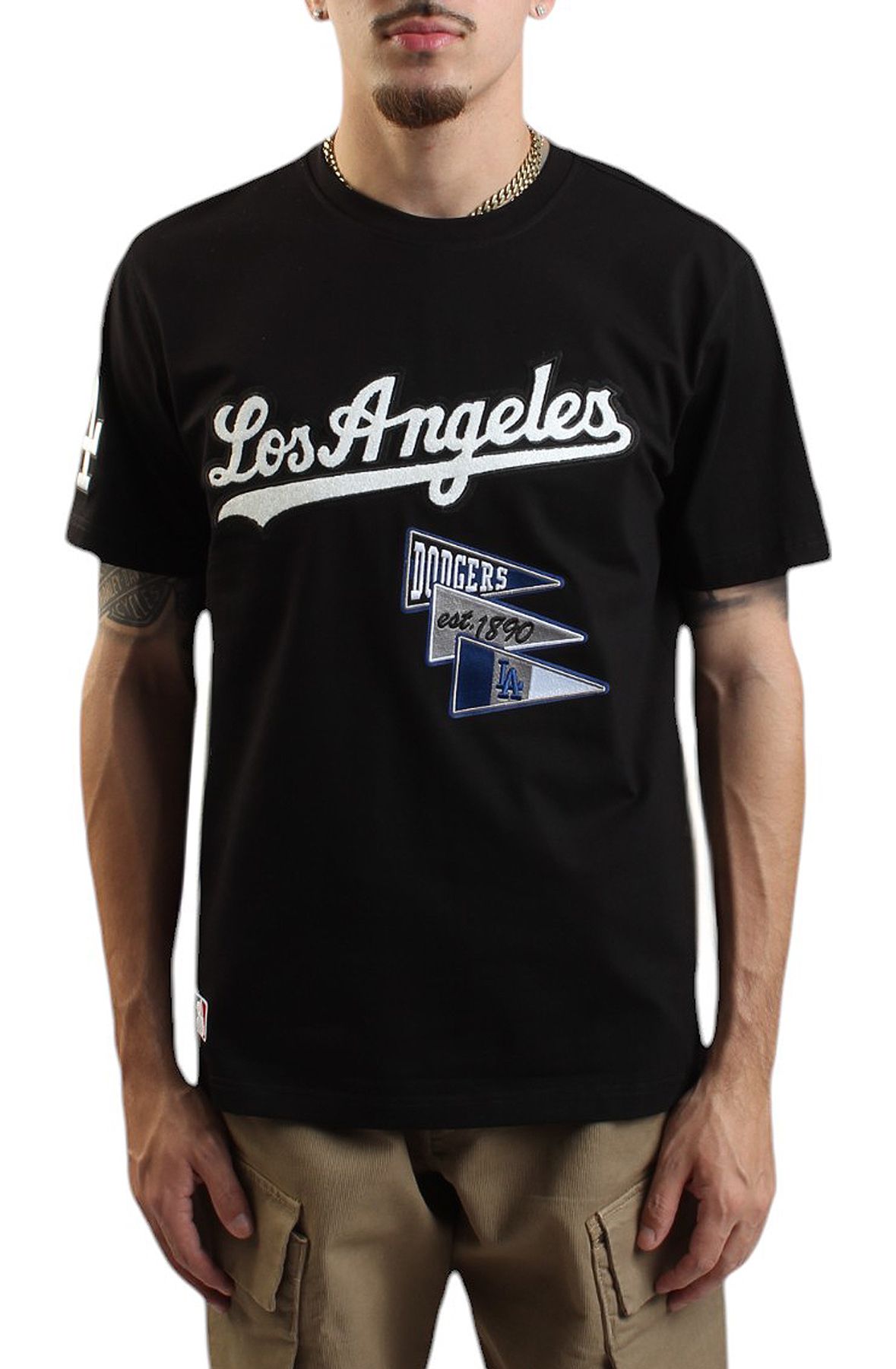 PRO STANDARD MLB Dodgers Pennant T-Shirt LLD1314806-BLK - Shiekh