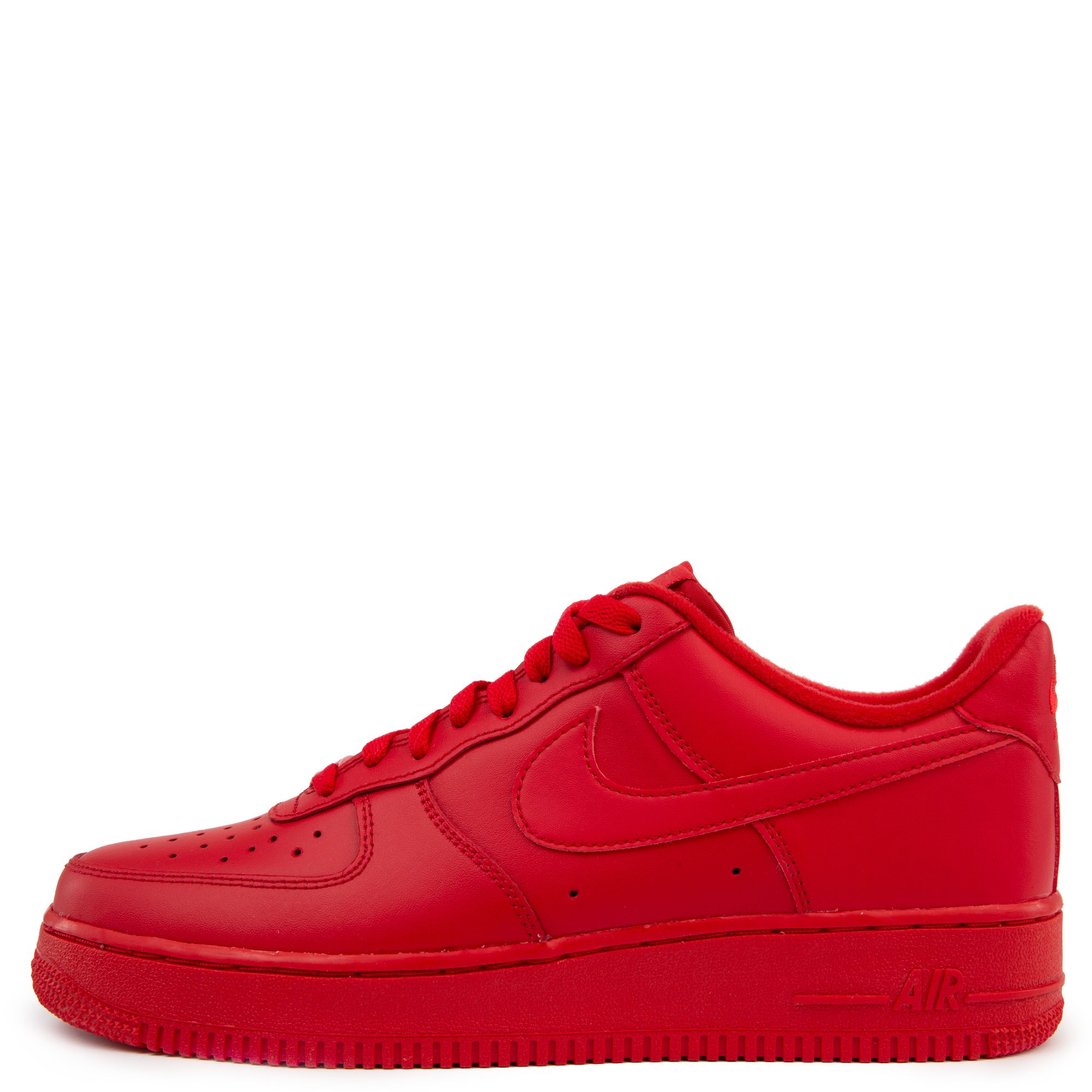 nike air force 1 '07 lv8 mid sneakers in red and black