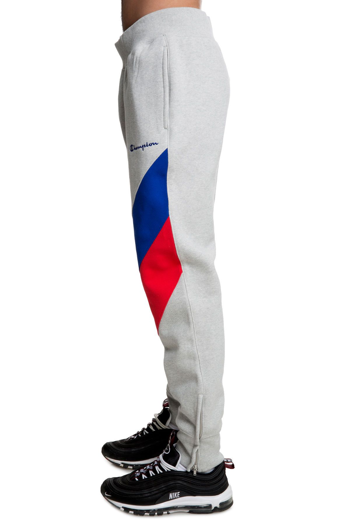 champion reverse weave colorblock track pant