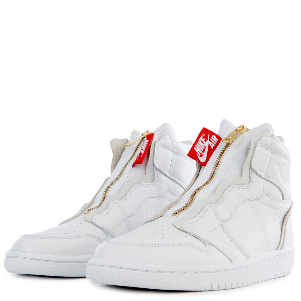 Air Jordan 1 High Zip White University Red