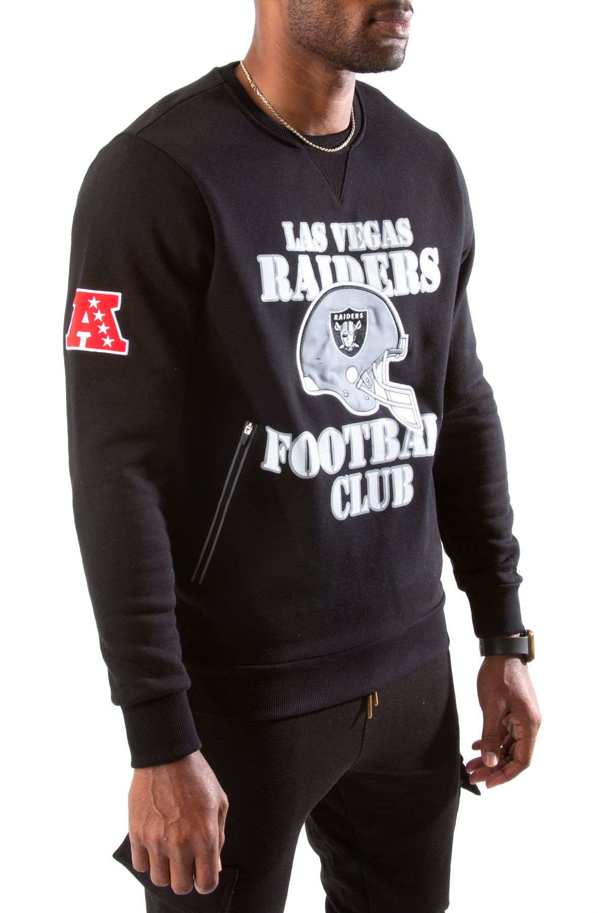 Mitchell & Ness Men's Mitchell & Ness Black Las Vegas Raiders Classic  Helmet Pullover Hoodie