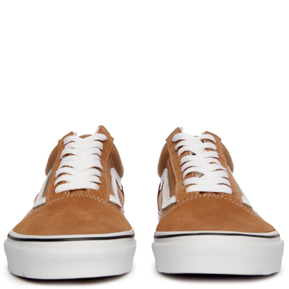 vans old skool tigers eye true white