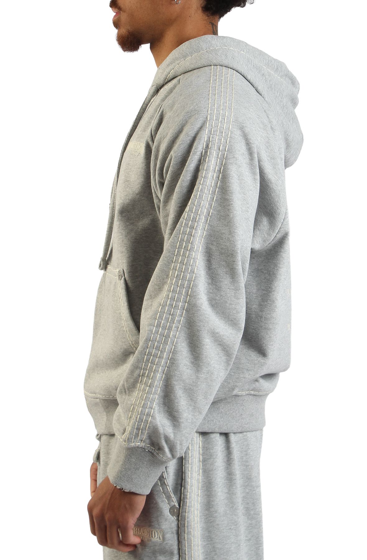 TRUE RELIGION Super T Boxy Zip-Up Hoodie 110154-1501 - Shiekh