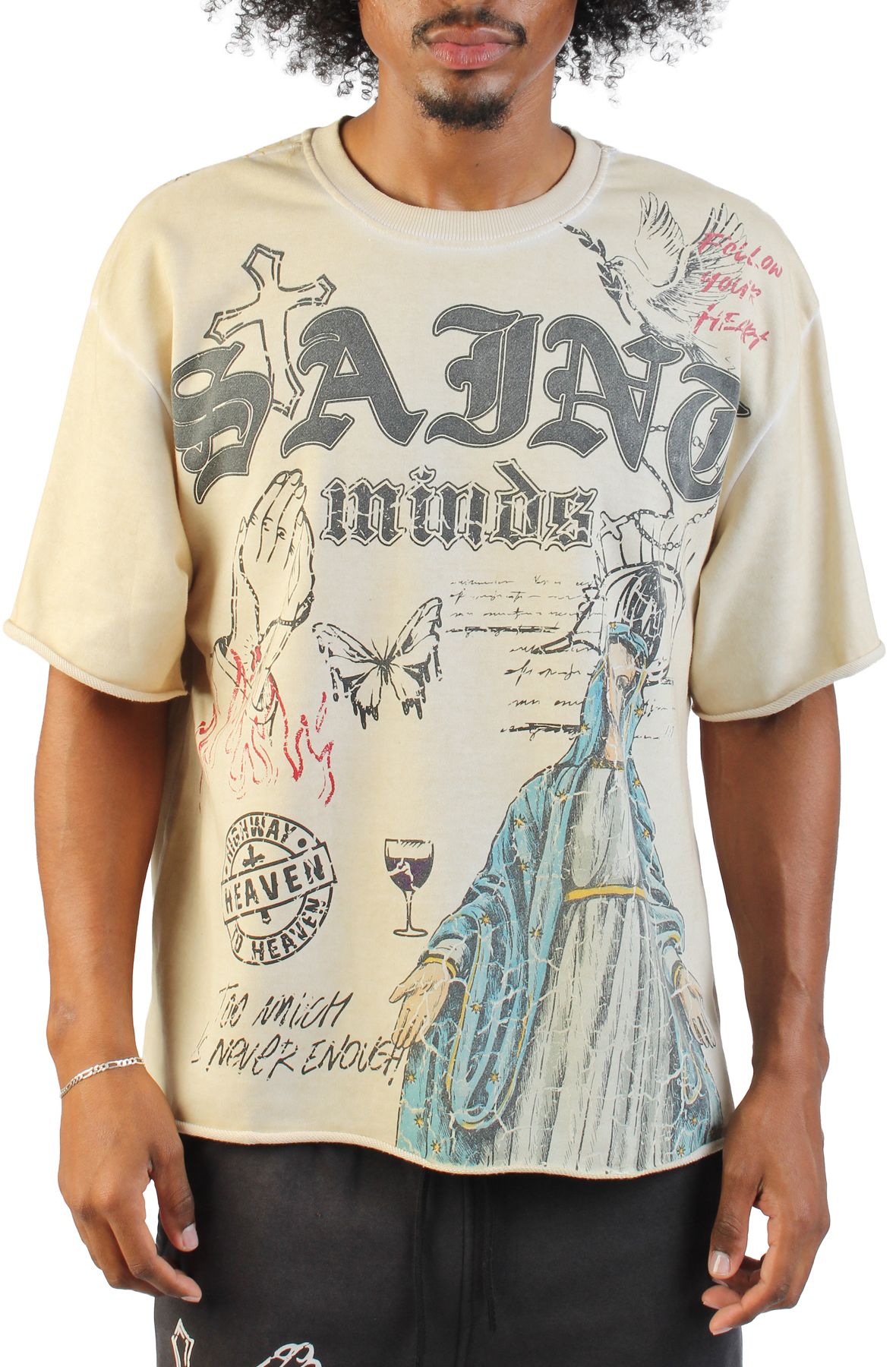 FBRK Santa Maria T-Shirt 610-81128FB-CREAM - Shiekh