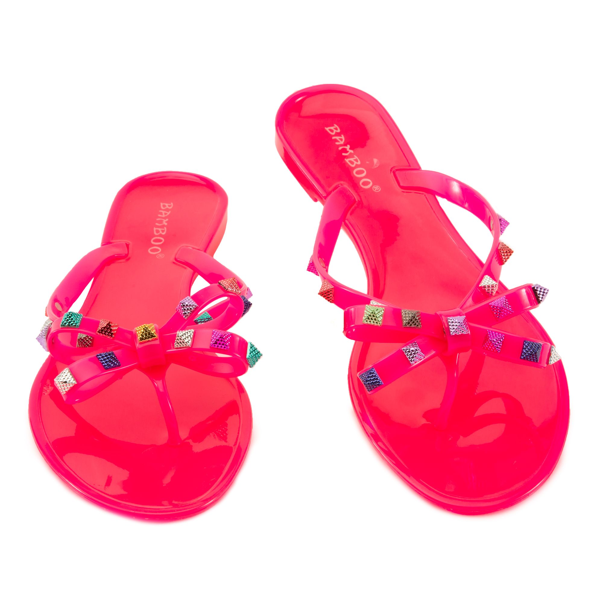 J P ORIGINAL Studs-02 Thong Rhinestone Sandals JPM STUDS-02-NPKJLY - Shiekh