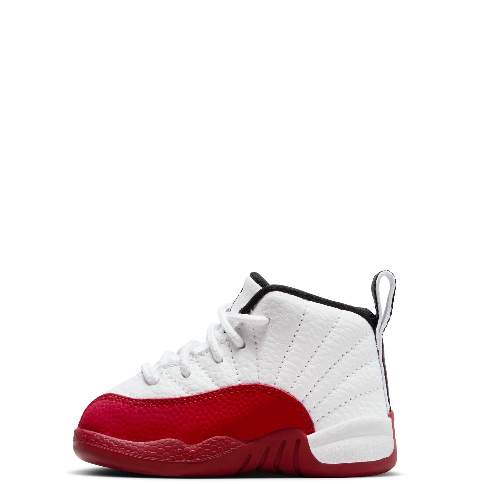 Jordan Mens Retro 12 Basketball Shoes Black/White/Taxi/Varsity Red Size 08.0