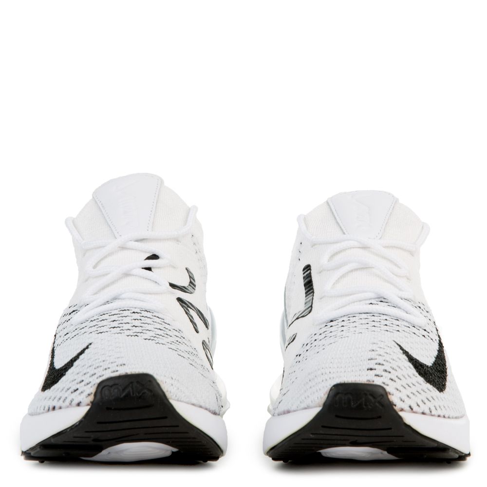 Nike Women's Air Max 270 Flyknit White/Black-Pure Platinum - AH6803-100