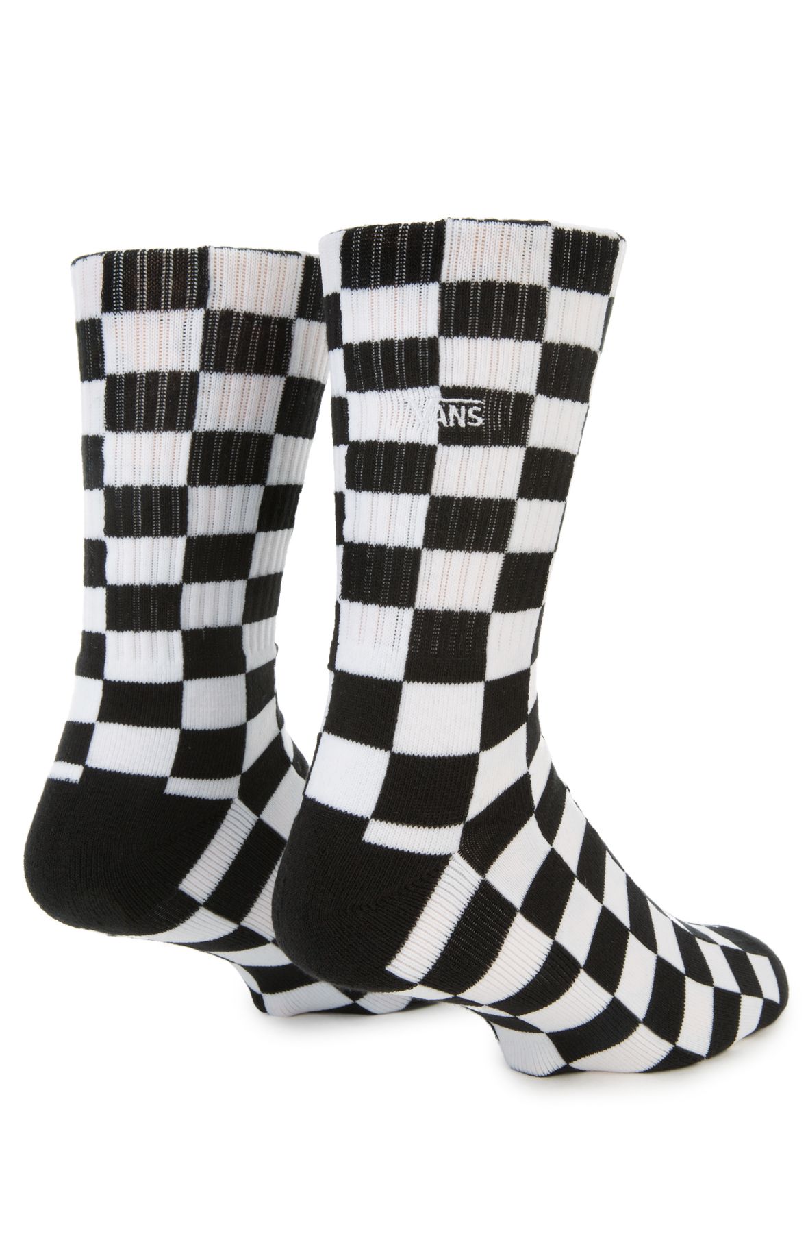 VANS Checkerboard Crew Socks in Black/White VN0A3H3OHU0 - Shiekh