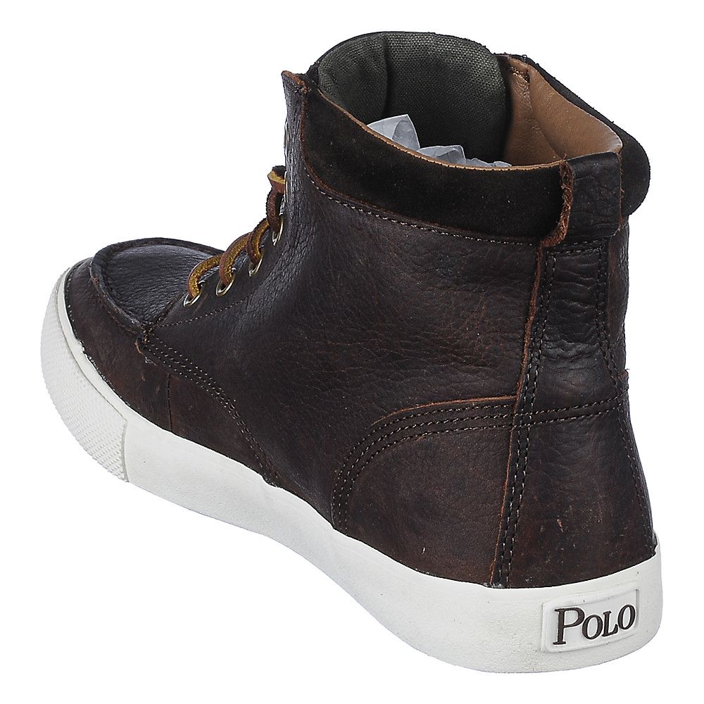 New Polo Tedd Leather High Top Unisex Sneaker Boot New Authentic Polo Ralph Lauren Tedd Leather High Top  main image 3